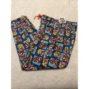 Nintendo Men's Super Mario Luigi Peach Soft Sleep Pajama Pants Size Large
